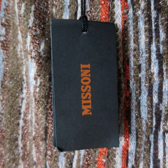 Missoni Slim Knit Trouser Pant With Leather Trim Waist Size 40 - Picture 14 of 14